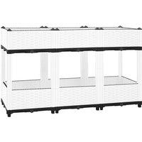 Berkfield Home Raised Bed 120x40x71 cm Polypropylene in Grey | Size: 120 x 40 x 71 cm