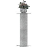 Berkfield Home Plant Stands 2 pcs Concrete Grey 30x30x95 cm Engineered Wood | Size: 30 x 30 x 95 cm
