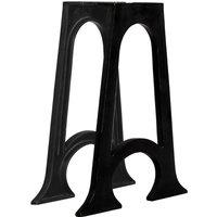 Berkfield Home Dining Table Legs 2 pcs with Arched Base A-Frame Cast Iron in Black