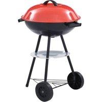 Berkfield Home Portable XXL Charcoal Kettle BBQ Grill with Wheels 44 cm