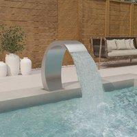 Berkfield Home Pool Fountain 22x60x70 cm Stainless Steel 304 in Silver | Size: 22 x 60 x 70 cm