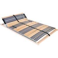 Berkfield Home Slatted Bed Base with 42 Slats 7 Zones 120x200 cm | Size: Small Double