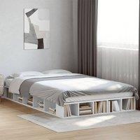 Berkfield Home Bed Frame without Mattress White 135x190 cm Double
