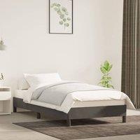 Berkfield Home Bed Frame Dark Grey 90x190 cm Single Velvet