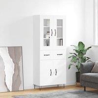 Berkfield Home Highboard White 69.5x34x180 cm Engineered Wood