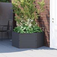 Berkfield Home Garden Planter Anthracite PP in Black