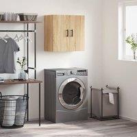 Berkfield Home Wall Cabinet Sonoma Oak 60x31x60 cm Engineered Wood in Brown | Size: 60 x 31 x 60 cm