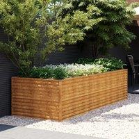 Berkfield Home Garden Raised Bed 290x100x69 cm Corten Steel in Brown | Size: 290 x 100 x 69 cm