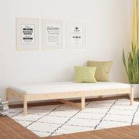Berkfield Home Day Bed 80x200 cm Solid Wood Pine in Brown