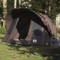 Berkfield Home Fishing Tent 5-Person Brown Waterproof