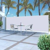 Berkfield Home Retractable Side Awning 160 x 500 cm Cream in Beige