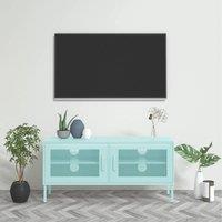 Berkfield Home TV Cabinet Mint 105x35x50 cm Steel in Green | Size: 105 x 35 x 50 cm