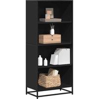 Berkfield Home Bookcase Black 60x35x139 cm Engineered Wood | Size: 60 x 35 x 139 cm