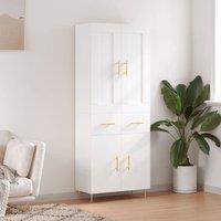Berkfield Home Highboard White 69.5x34x180 cm Engineered Wood