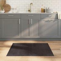 Berkfield Home Rug Rectangular Dark Brown 80x100 cm Bamboo | Size: Medium