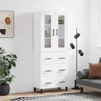 Berkfield Home Highboard White 69.5x34x180 cm Engineered Wood