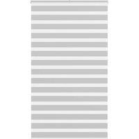 Berkfield Home Zebra Blind Light Grey 120x230 cm Fabric Width 115.9 cm Polyester