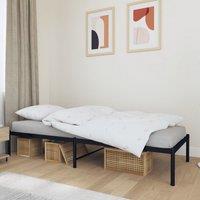 Berkfield Home Metal Bed Frame Black 80x200 cm
