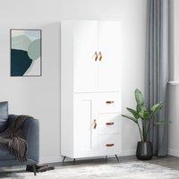 Berkfield Home Highboard White 69.5x34x180 cm Engineered Wood
