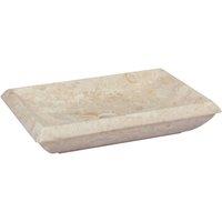 Berkfield Home Sink Cream 50x35x10 cm Marble | Size: 50 x 35 x 10 cm