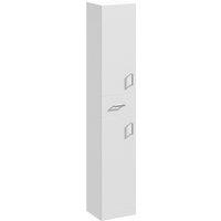Balterley Slimline Floor Standing Bathroom Tall Unit Gloss White 350mm