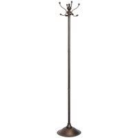Melody Maison Tall Bronze Metal Coat Rack With 8 Storage Hooks