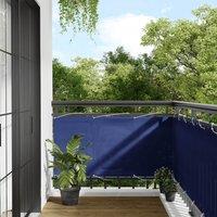 Berkfield Home Balcony Screen Blue 75x700 cm 100% Polyester Oxford