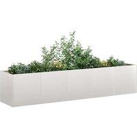 Berkfield Home Planter 200x40x40 cm Stainless Steel | Size: 200 x 40 x 40 cm