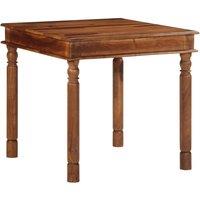 Berkfield Home Dining Table 80x80x77 cm Solid Wood Acacia in Brown | Size: 80 x 80 x 77 cm