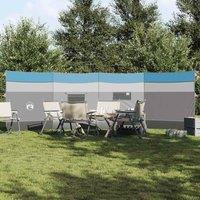 Berkfield Home Camping Windbreak Blue 510x153 cm Waterproof