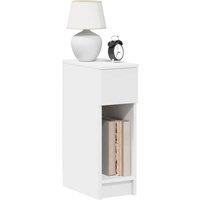 Berkfield Home Bedside Cabinets with Drawer 2 pcs White 20x36x60 cm | Size: 20 x 36 x 60 cm