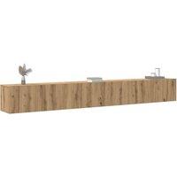 Berkfield Home 3 Piece TV Cabinet Set Wall-mounted Artisan Oak Engineered Wood