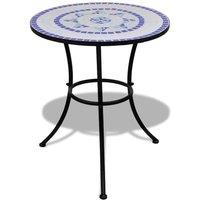 Berkfield Home 3 Piece Bistro Set Ceramic Tile Blue & White