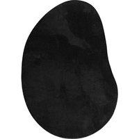 Berkfield Home Area Rug Black 140x200 cm Polyester Non-Slip | Size: Medium