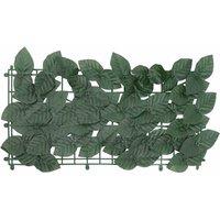 Berkfield Home Balcony Screen with Dark Green Leaves 200x100 cm