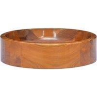Berkfield Home Basin Solid Teak Wood 40x10 cm in Brown | Size: 40x10 cm