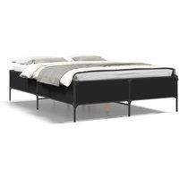 Berkfield Home Bed Frame without Mattress Black 120x200 cm | Size: Small Double
