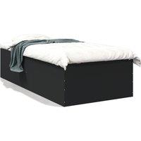 Berkfield Home Bed Frame without Mattress Black 75x190 cm Small Single