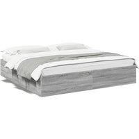 Berkfield Home Bed Frame without Mattress Grey Sonoma 200x200 cm
