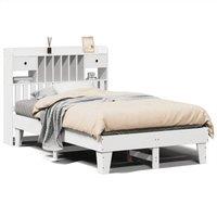 Berkfield Home Bed Frame without Mattress White 135x190 cm Solid Wood Pine