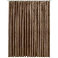 Berkfield Home Blackout Curtain with Hooks Velvet Beige 290x245 cm