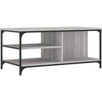 Berkfield Home Coffee Table Grey Sonoma 100x50x45 cm Engineered Wood | Size: 100 x 50 x 45 cm