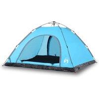 Berkfield Home Camping Tent 5-Person Blue Quick Release