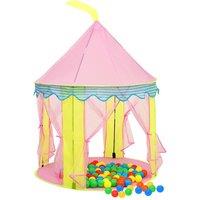 Berkfield Home Children Play Tent with 250 Balls Pink 100x100x127 cm | Size: 100 x 100 x 127 cm