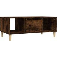 Berkfield Home Coffee Table Smoked Oak 90x50x36, 5 cm Engineered Wood in Brown