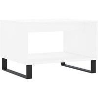 Berkfield Home Coffee Table White 60x50x40 cm Engineered Wood | Size: 60 x 50 x 40 cm