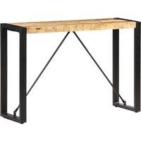 Berkfield Home Console Table 110x35x76 cm Solid Mango Wood in Brown | Size: 110 x 35 x 76 cm