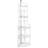 Berkfield Home Corner Plant Rack White