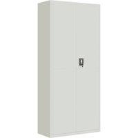Berkfield Home File Cabinet Light Grey 90x40x200 cm Steel | Size: 90 x 40 x 200 cm