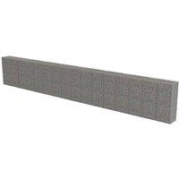 Berkfield Home Gabion Wall with Covers Galvanised Steel 900x50x150 cm in Silver | Size: 900 x 50 x 150 cm